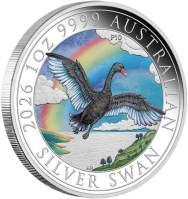 Perth Money Expo - 2026 Australian Swan 1oz Silver Coloured Coin (Perth Mint)